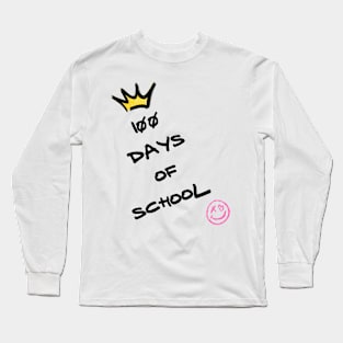 100 days of school Long Sleeve T-Shirt